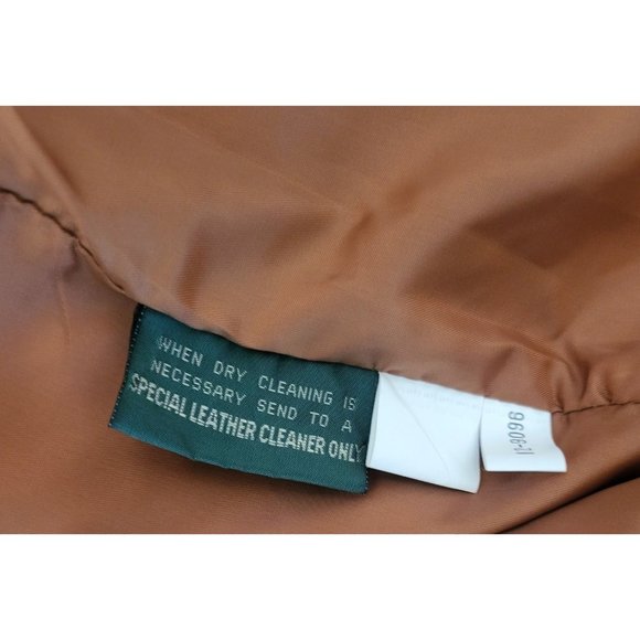 Orvis Leather Suede Outdoor Vest Tan Size Large - Picture 7 of 8